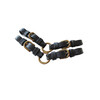 Pelham straps with ring / pair black