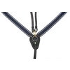 Collier de chasse elastique avec boucles laiton FS noir - noir
