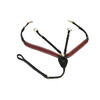 Collier de chasse elastique avec boucles laiton PS noir - noir