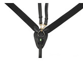 Collier de chasse elastique avec boucles laiton CS noir - noir