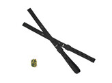 Stirrup leathers Dressage - 70 cm black