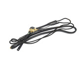 Leather draw reins with rope - FS black