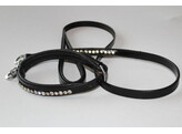 Dog collar and leash  Stones  - 30 cm