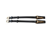 Cheek piece with gold plated clips - CS black