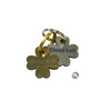 Good Luck charm 4 leaf clover - silver colored