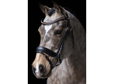 Bridle ROSADO cranck noseband - rose gold buckles