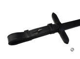 Reins rubber grip with fancy stitching - CS black