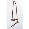 Rope noseband with flash  brass buckles