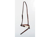 Rope noseband with flash - ss buckles - - ss buckles FS australian nut