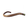 Browband  Chrystal  curved - FS nut brown