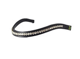 Browband  Chrystal  curved - PS nut brown