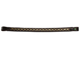 Browband brass chain - CS black