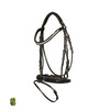 Bridle ROCKY dressage noseband with patent leather