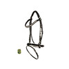 Bridle ROCKY dressage noseband with patent leather