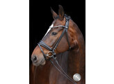 Bridon Limited browband Stellux flat leather - PS black