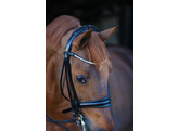 Double bridle Limited browband Stellux rolled leather - CS black