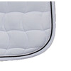 Saddle pad white/white and black cord pipings - Pony